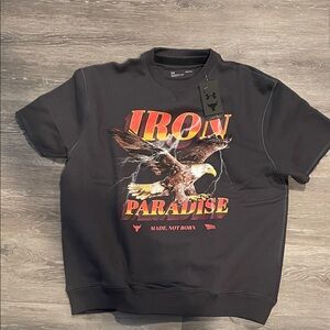 Under Armour Black 'Iron Paradise' Graphic Sweatshirt